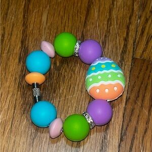 Handmade Spring Easter Egg Beaded Tumbler Stanley cup handle accessory charm